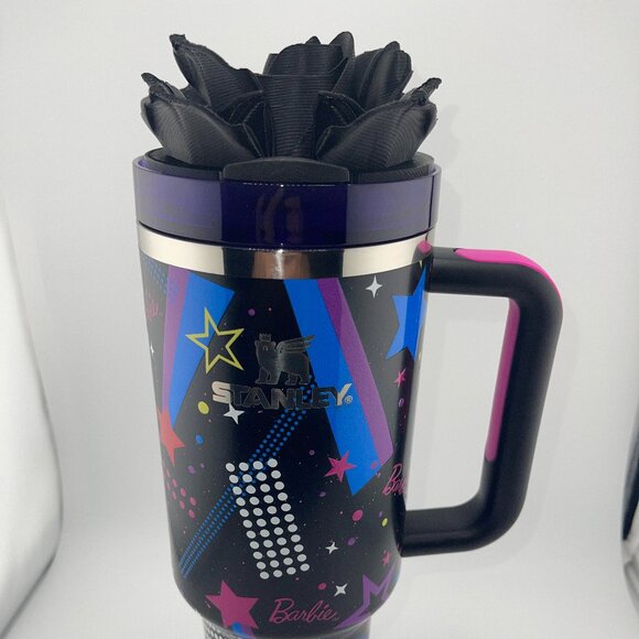 3D Rose Tumbler Topper that fit the new Barbie x Stanley 80s Rockers lids - Picture 7 of 15